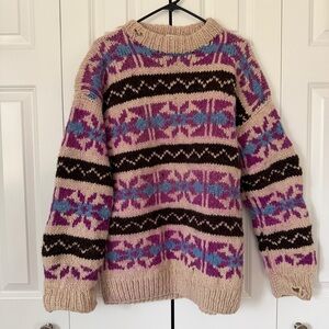 Vintage 100% Wool Sweater Made in Educador